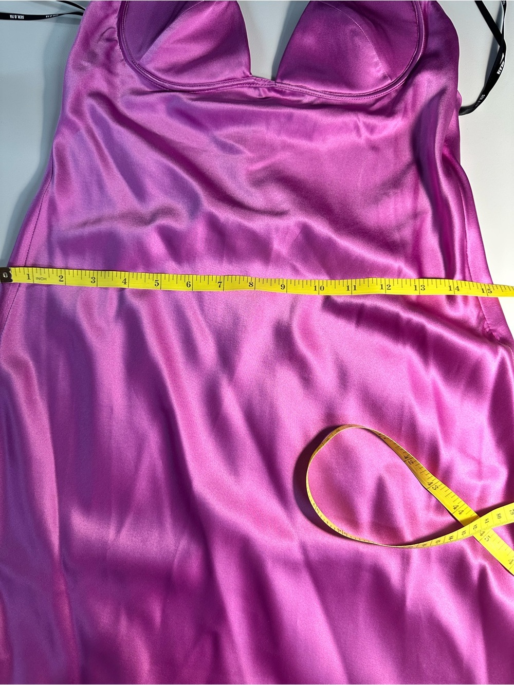 SER.O.YA Pink Silk Asymmetric Sweet Heart Neckline Long Dress Size S - Picture 16 of 16